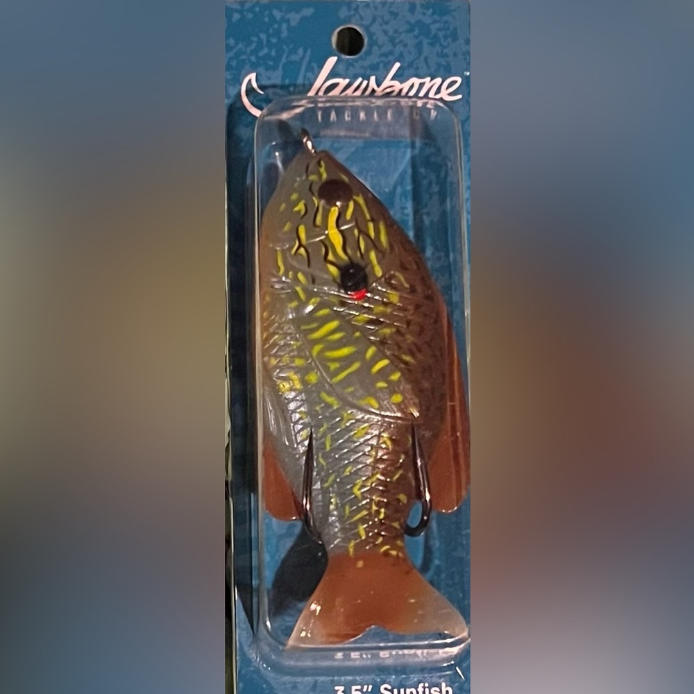 3.5 inch lifelike sunfish soft plastic lure